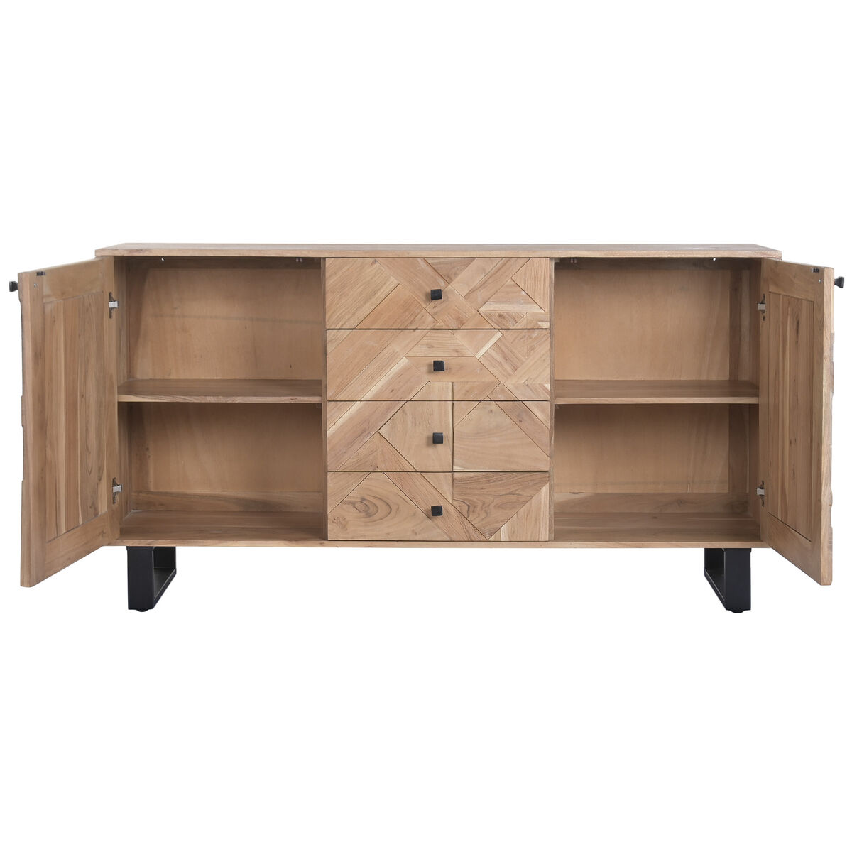 Dressoir Home ESPRIT Metaal Acacia 160 x 40 x 85 cm