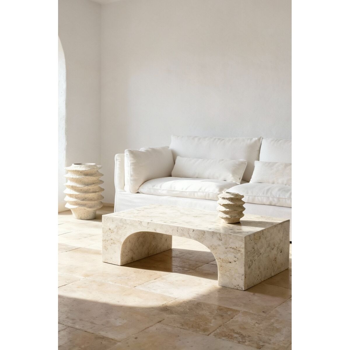 Vaas Home ESPRIT Beige Hars Stads 22 x 22 x 23 cm