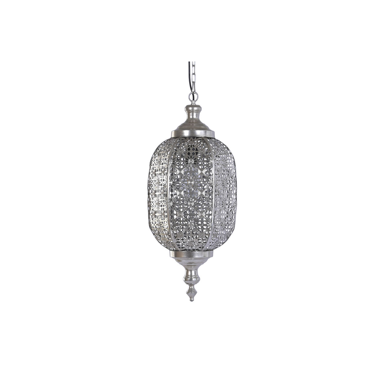 Plafondlamp Home ESPRIT Zilverkleurig Metaal 50 W 28 X 28 X 140 CM
