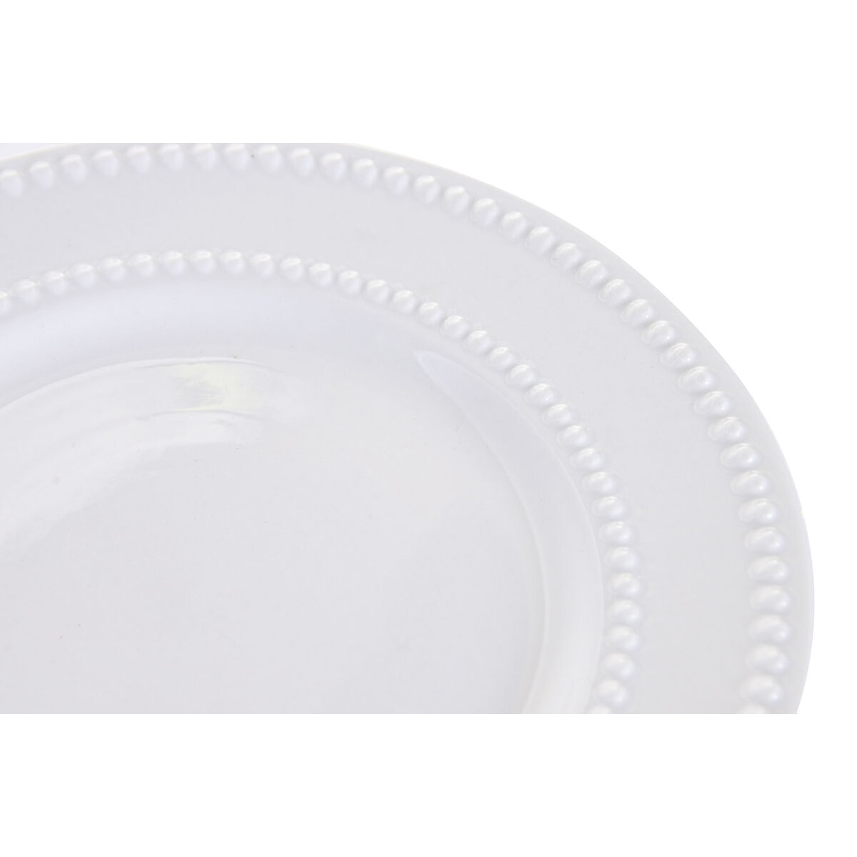 Dinnerware Set Home ESPRIT White Porcelain Glam 18 Pieces, view 3