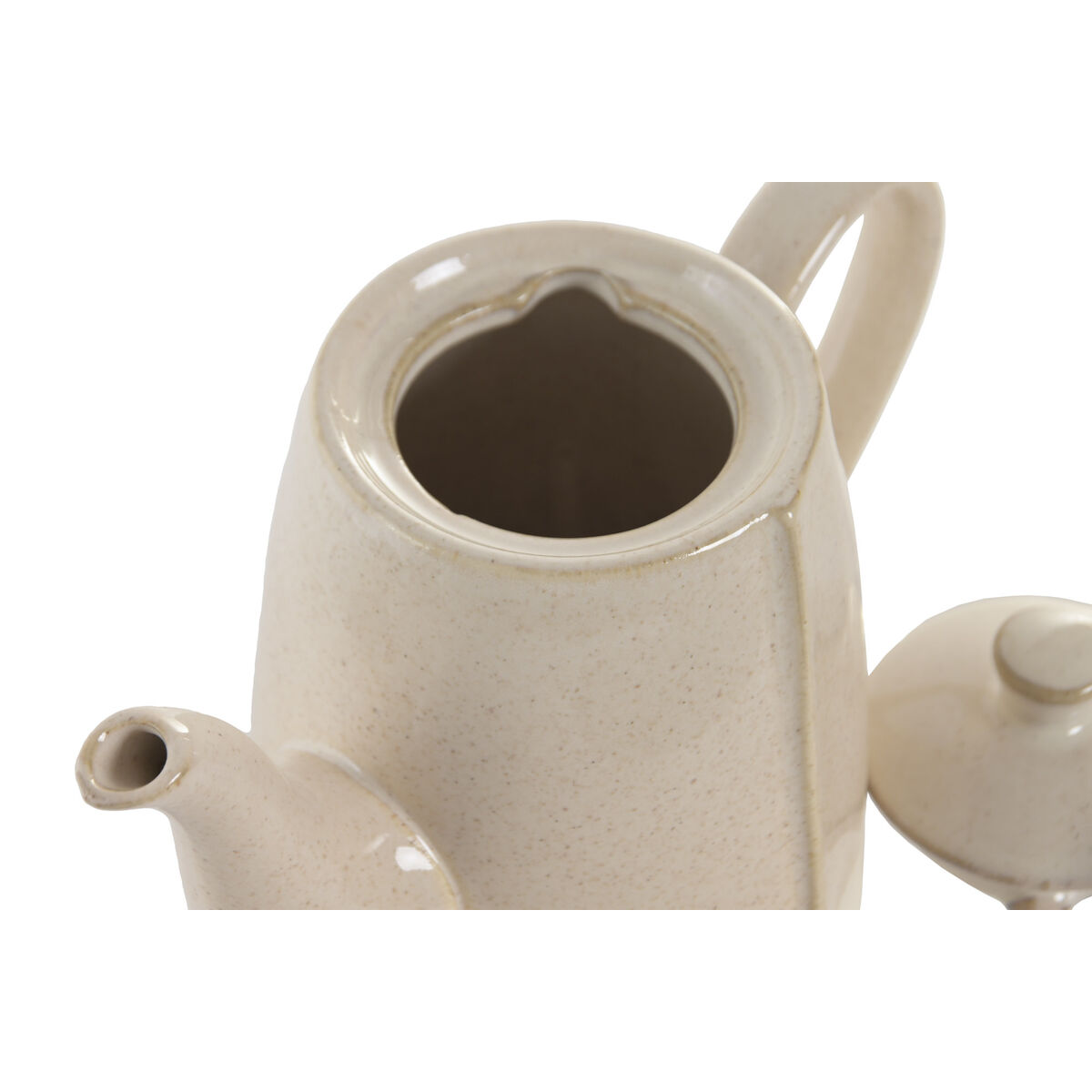 Teapot Home ESPRIT Beige Stoneware 600 ml, view 3