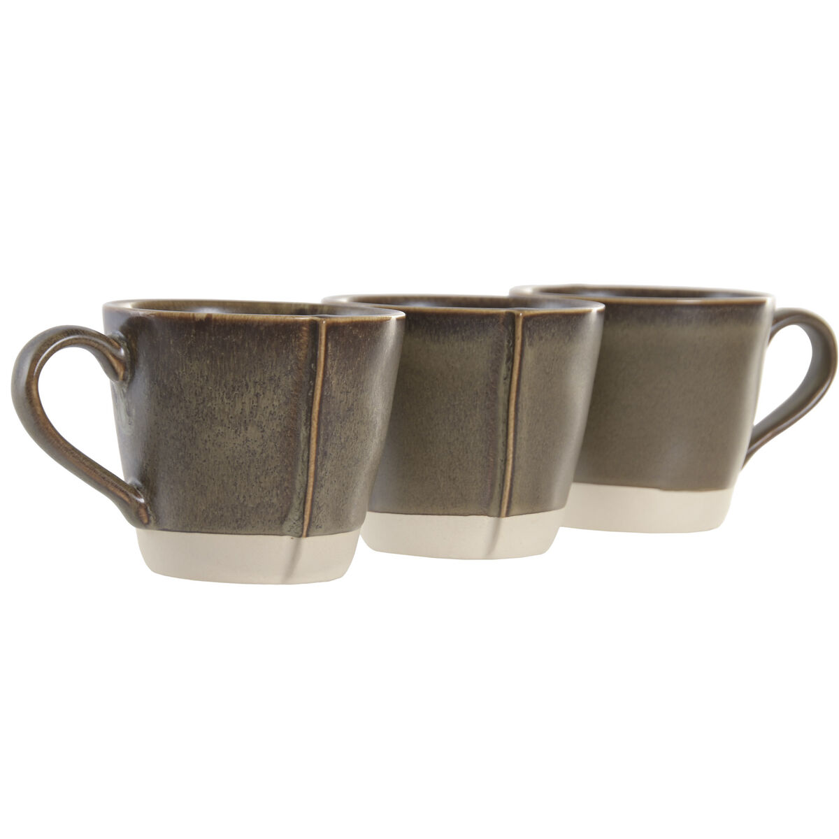 Set of Mugs Home ESPRIT Green Urban 160 ml, view 3