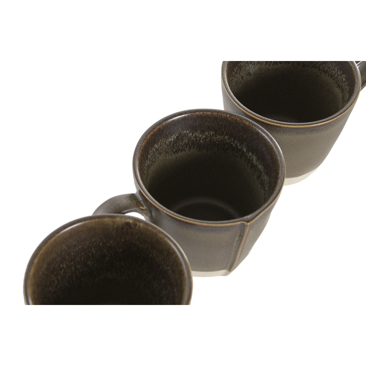 Set of Mugs Home ESPRIT Green Urban 160 ml, view 4