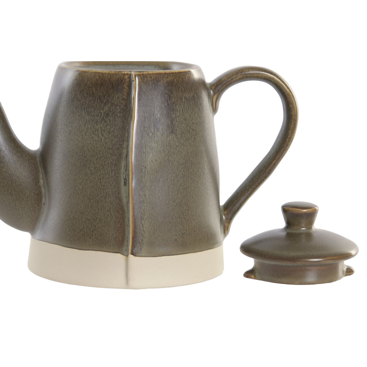 Teapot Home ESPRIT Green Stoneware 600 ml, view 2