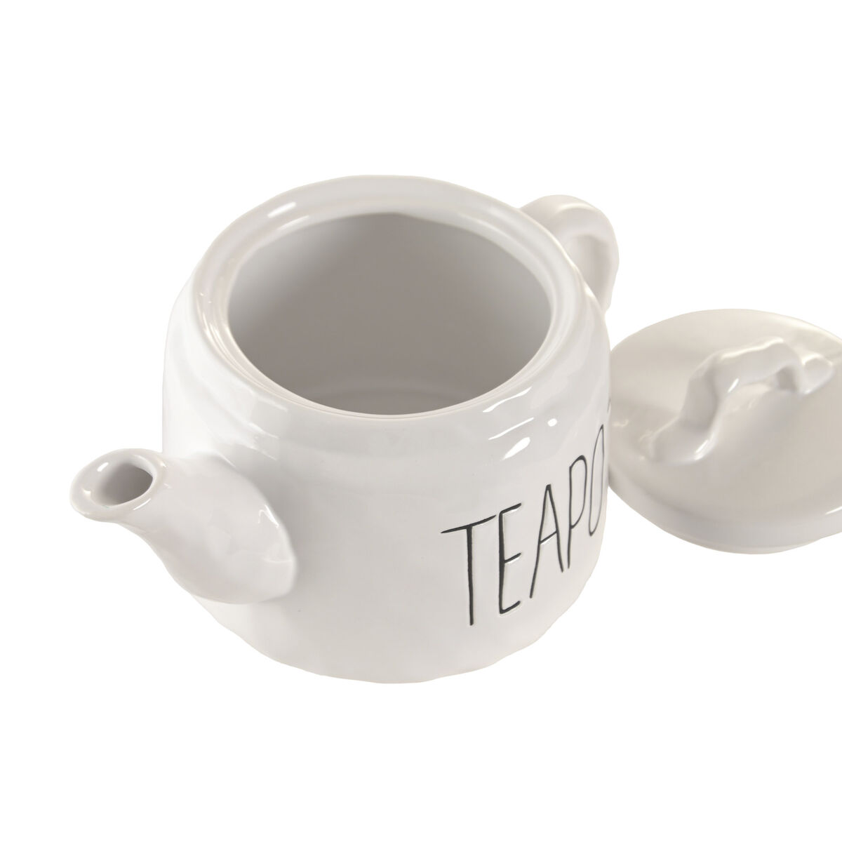 Teapot Home ESPRIT White Porcelain 600 ml, view 3