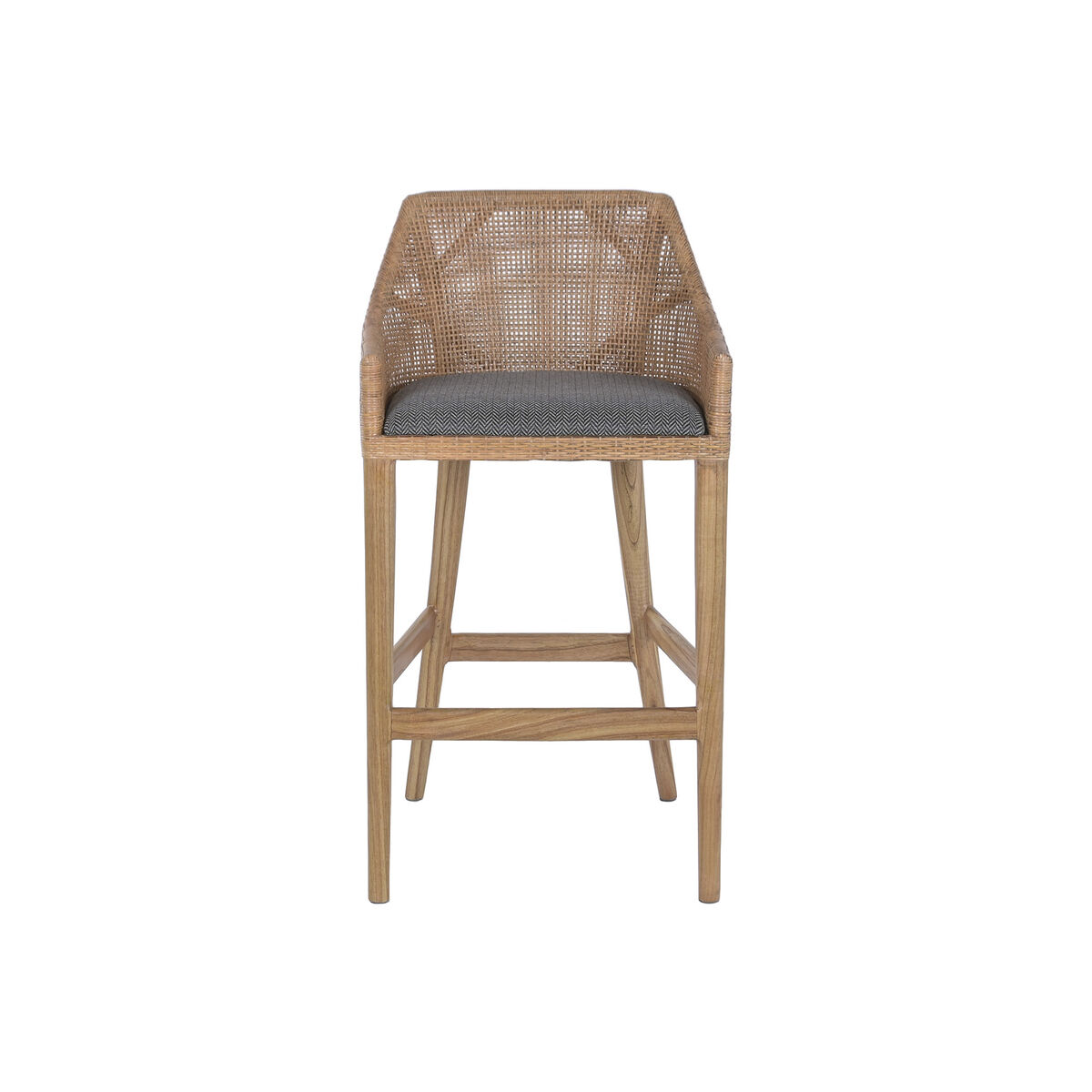 Kruk Home ESPRIT Bruin Grijs Rotan 51 X 52 X 100 CM