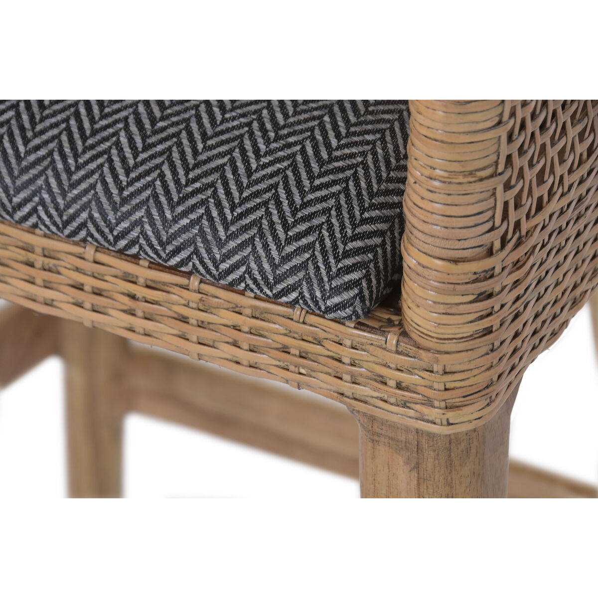 Kruk Home ESPRIT Bruin Grijs Rotan 51 X 52 X 100 CM