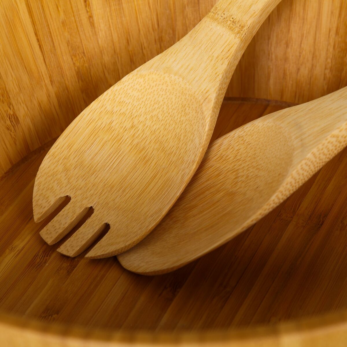 Mixing Bowl Natural Bamboo 30 x 24 x 10 cm, view 2