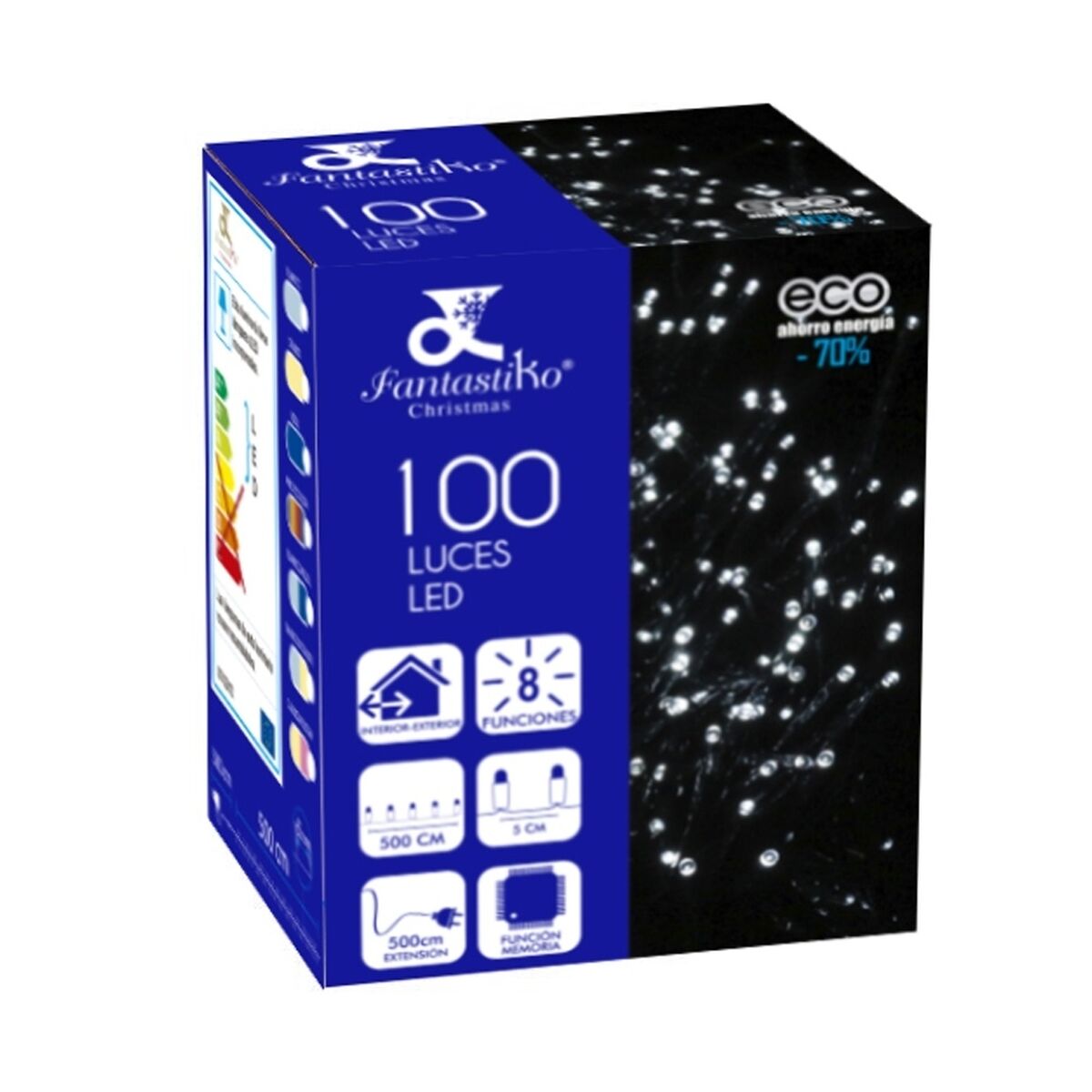 Wreath of LED Lights 3,6 W Blue White 5 m 14 x 10 x 12 cm