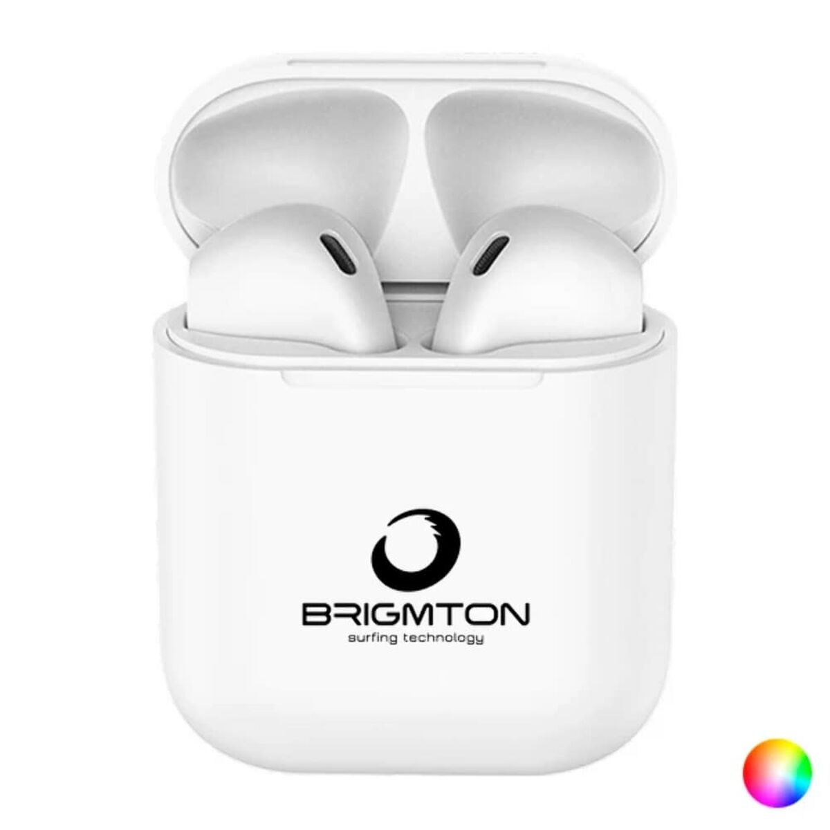 Casques Bluetooth avec Microphone BRIGMTON BML19B 30 mAh Blanc