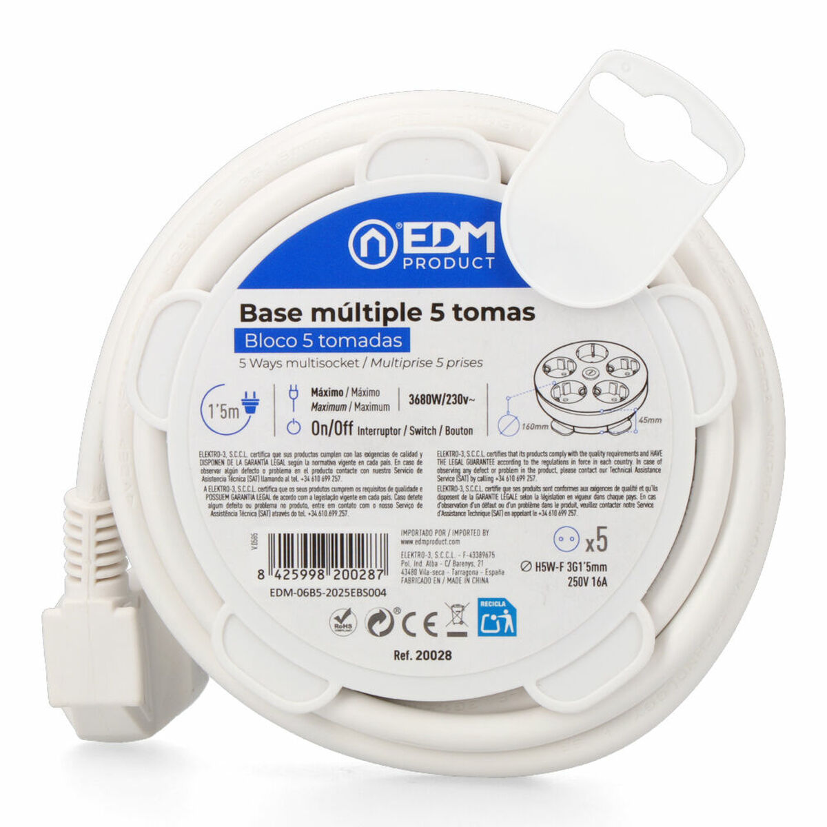 Picture of Circuit board EDM 20028 White 3680 W (1,5 m)