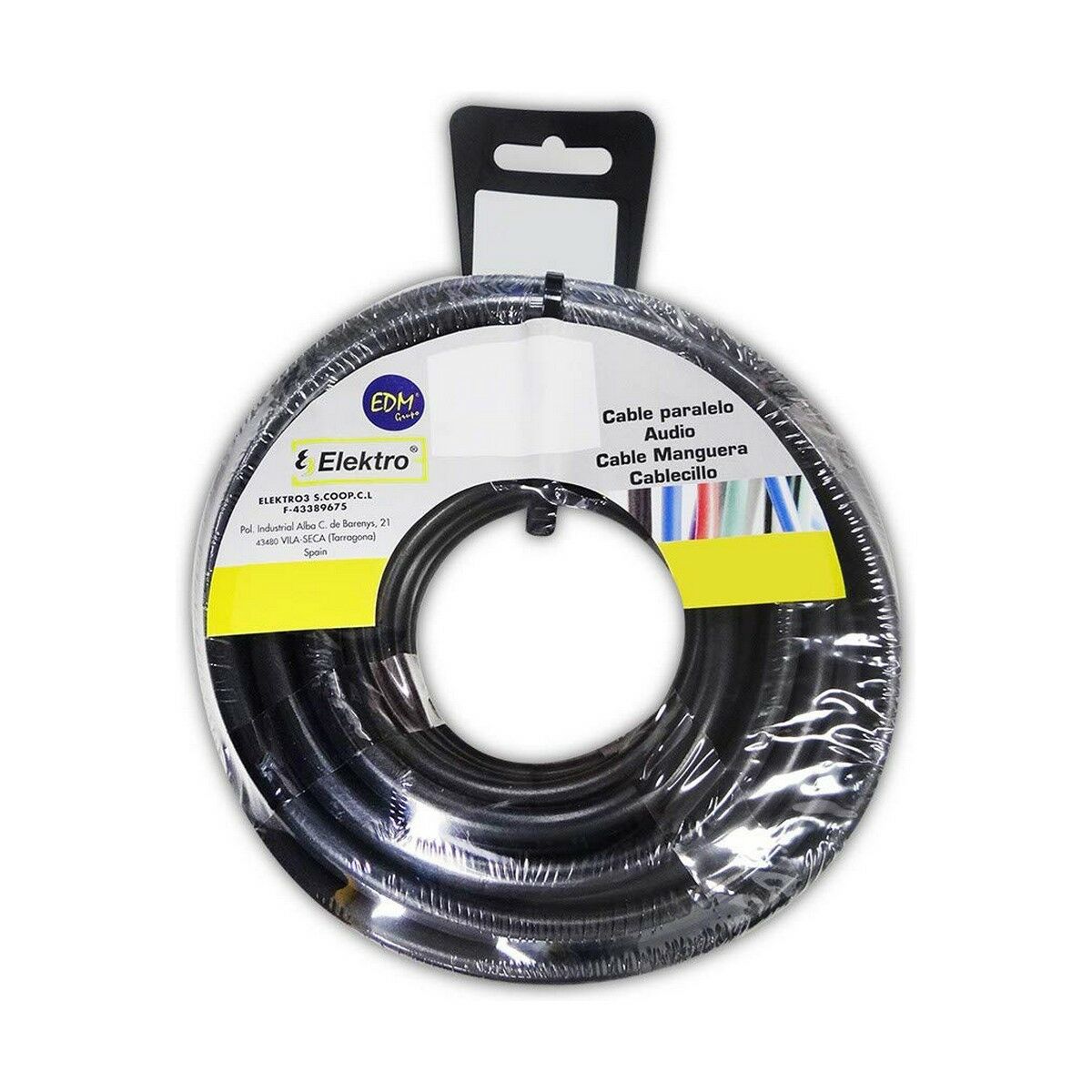 Câble EDM 2 x 1 mm Noir 5 m