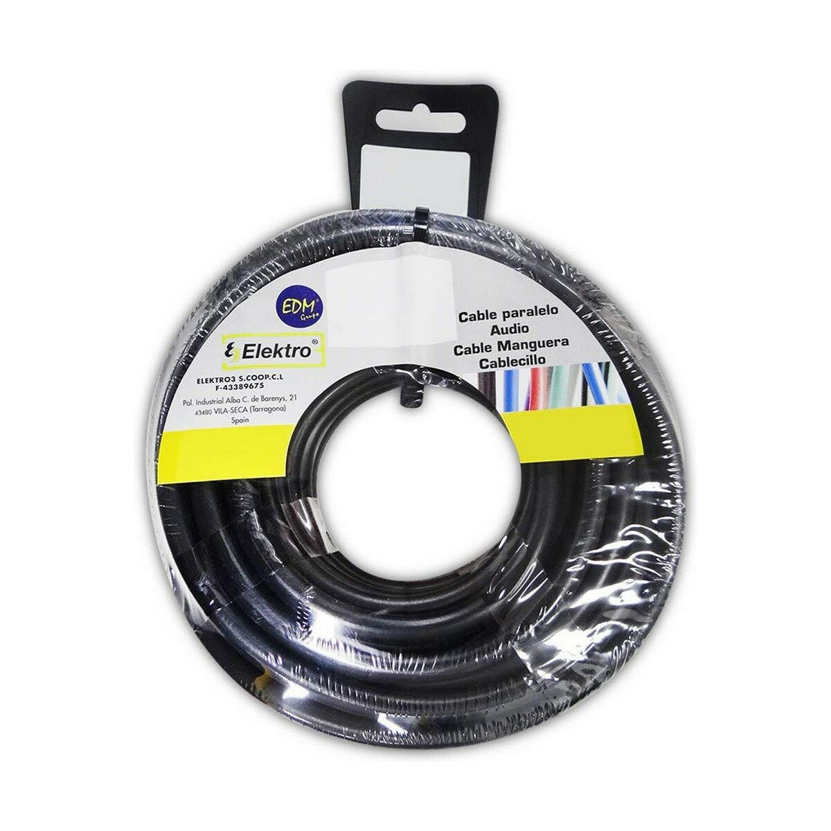 Câble EDM Noir 5 m 1,5 mm
