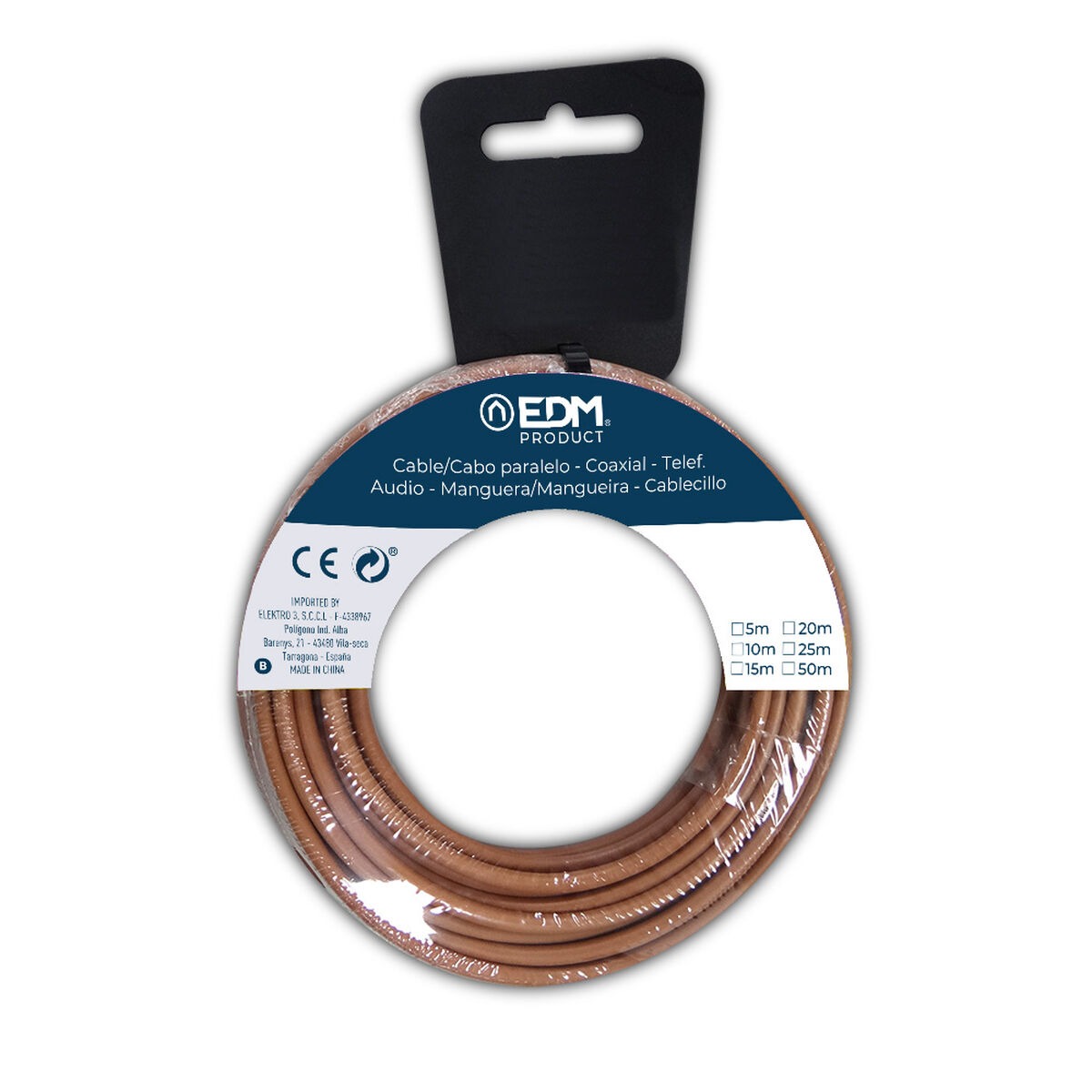 Image secondaire de Câble EDM 28572 Marron 6 mm 10 m