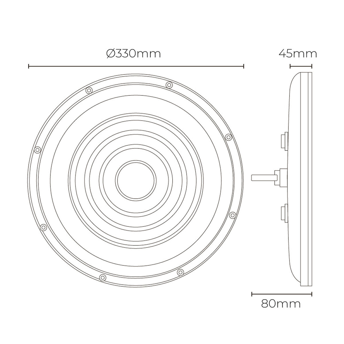 Przemysłowy dzwon LED EDM 31809 200 W 6500 K 17600 lm