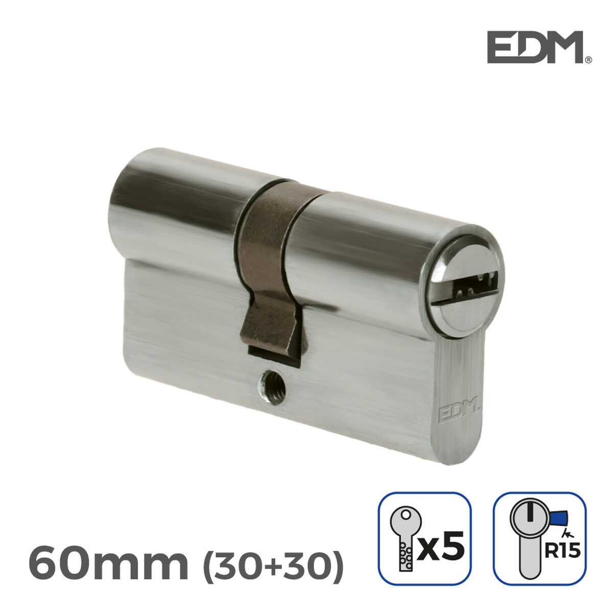 Image secondaire de Cylindre EDM 85174 r15 nickel Came longue Européen