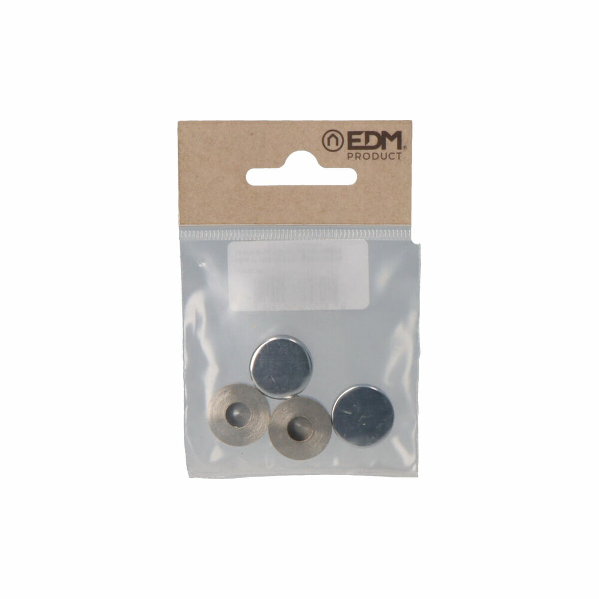 Image secondaire de Garnitures pour meubles EDM 85291 Laiton Ø 18 mm à vis (4 Unités)