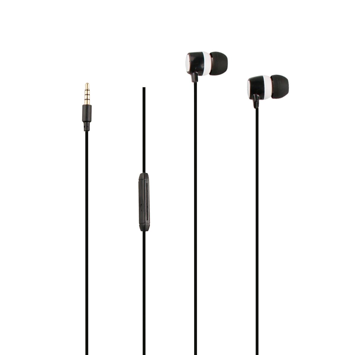 Headphones with Microphone Myway MWHPH0019 White Black