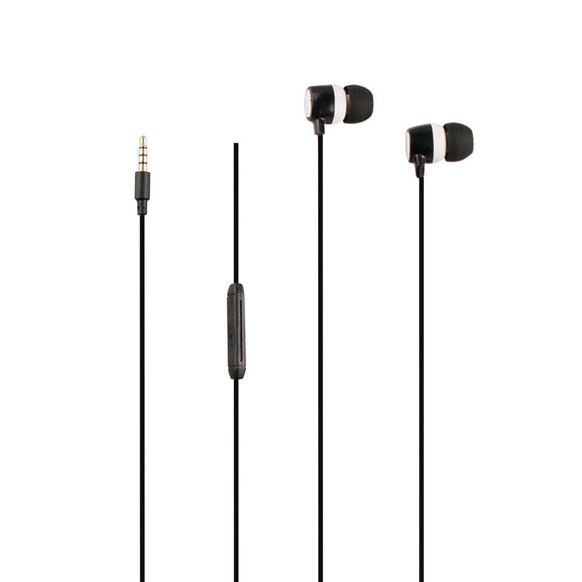 Headphones with Microphone Myway MWHPH0019 White Black