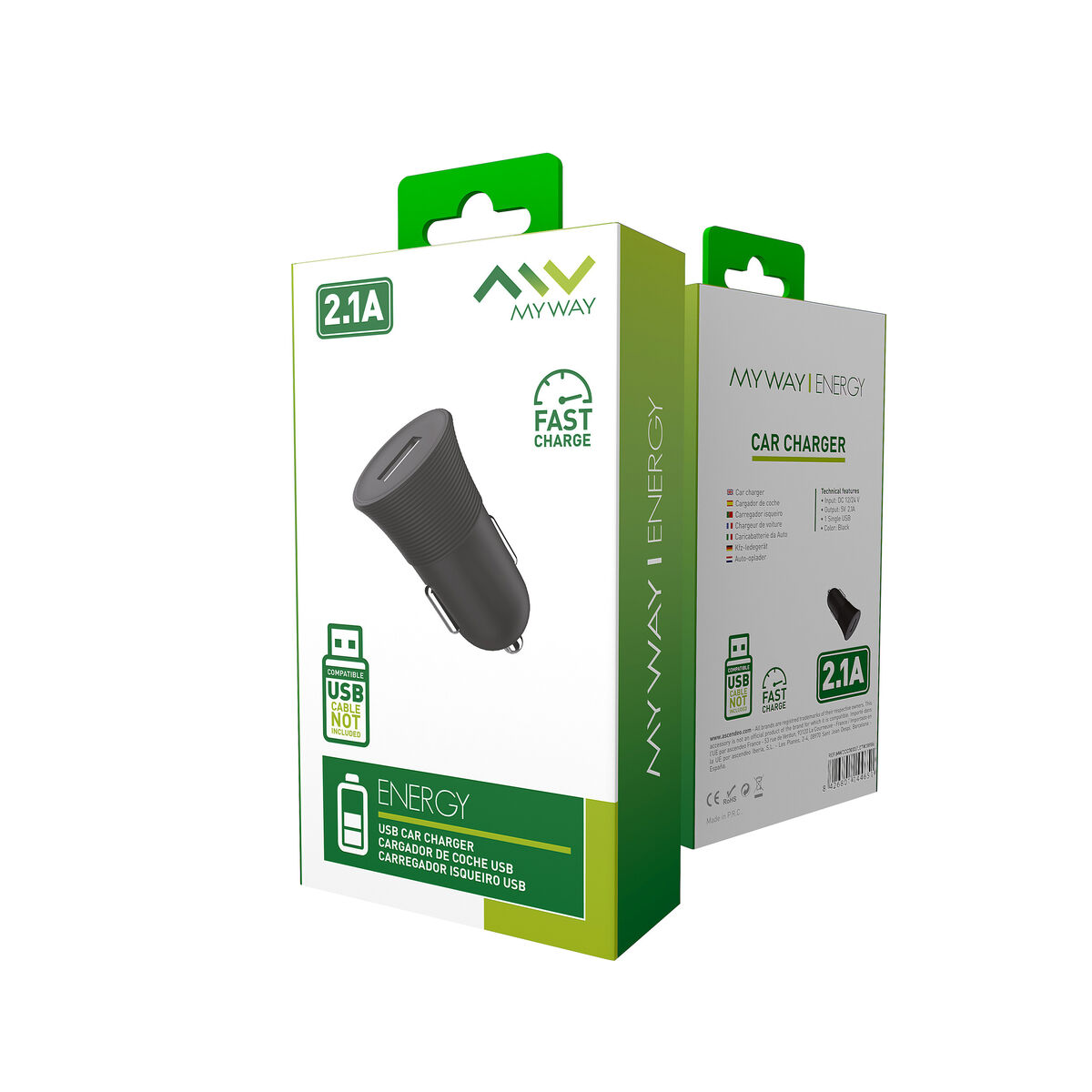 Image de Car Charger Myway Black