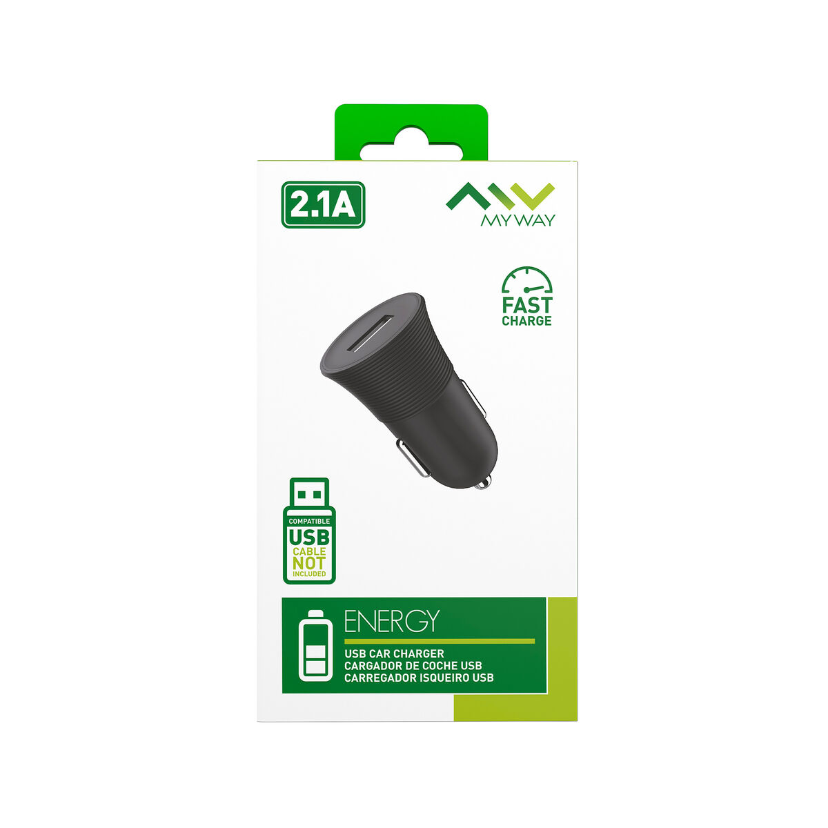 Image de Car Charger Myway Black