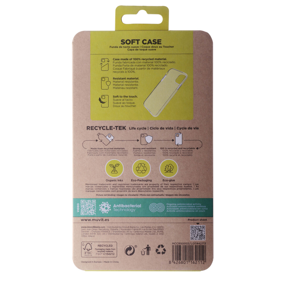 Image de Protection pour téléphone portable Muvit for Change iPhone 11 Transparent iPhone 11