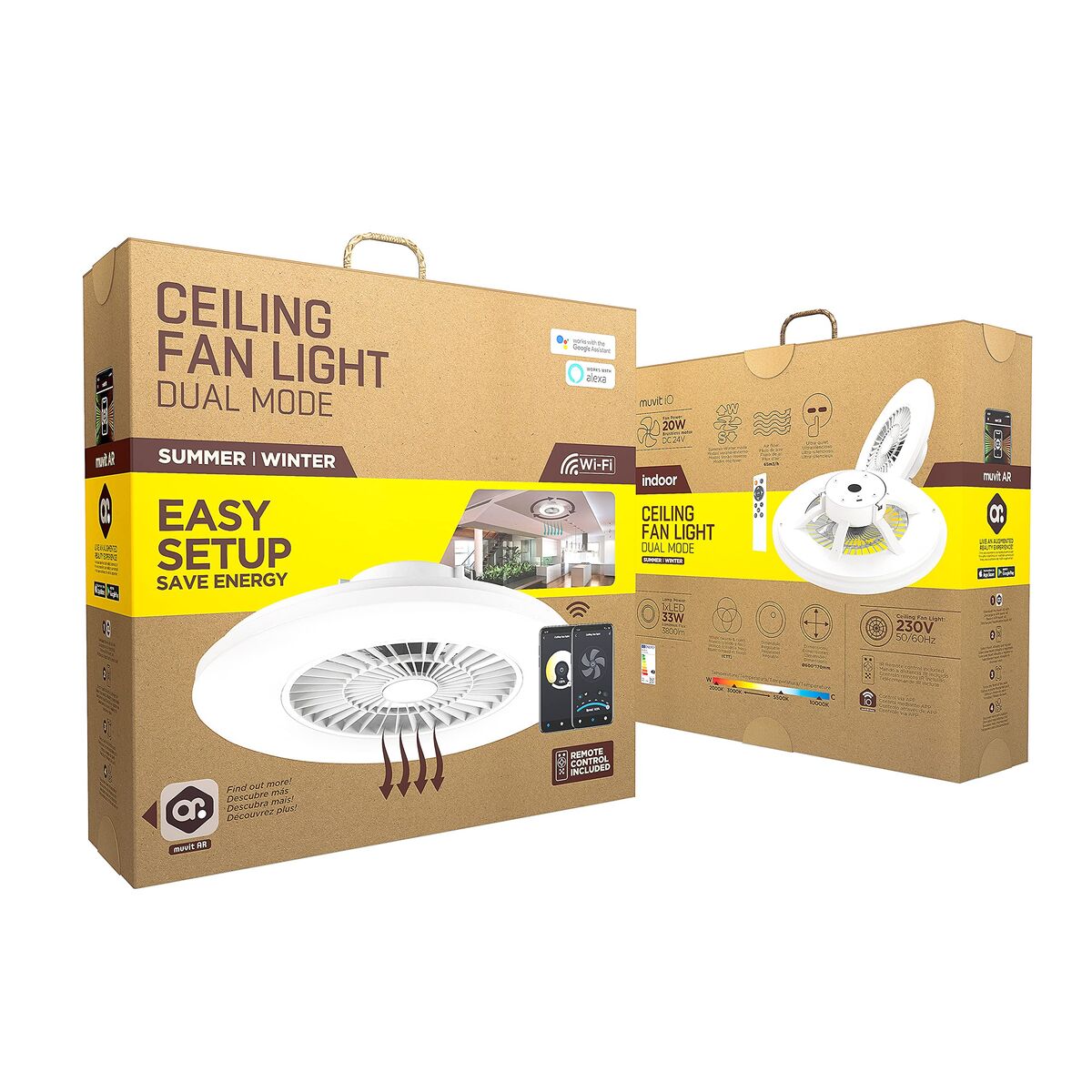 Ceiling Light Muvit iO White Wi-Fi