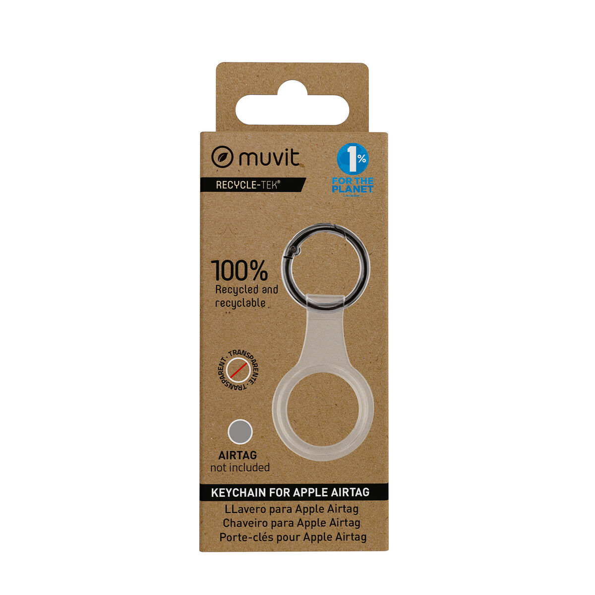 Picture of Keychain Muvit for Change Black Case AirTag