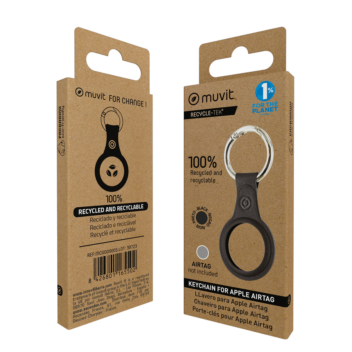 Picture of Keychain Muvit for Change Black Case AirTag