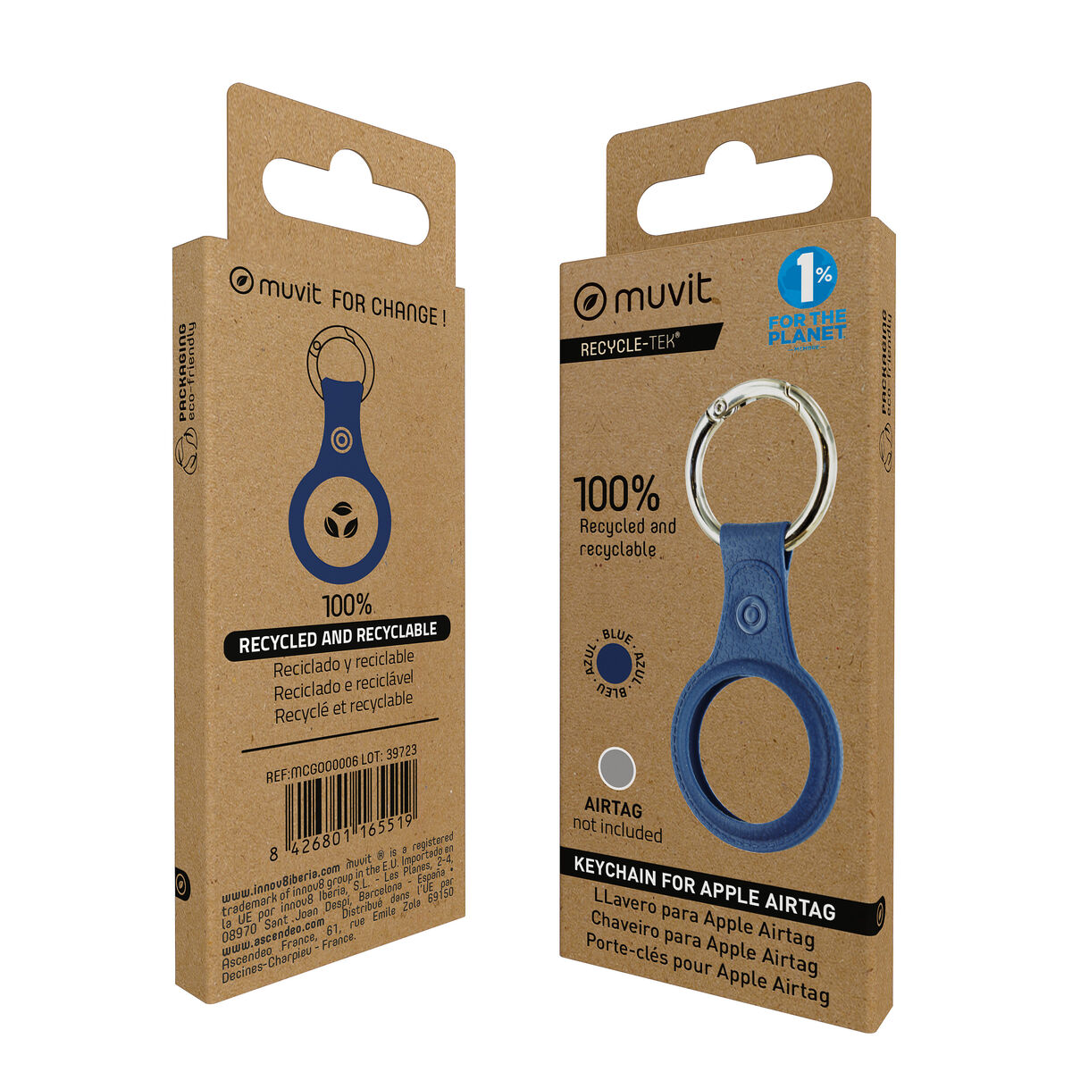 Picture of Keychain Muvit for Change Blue Case AirTag