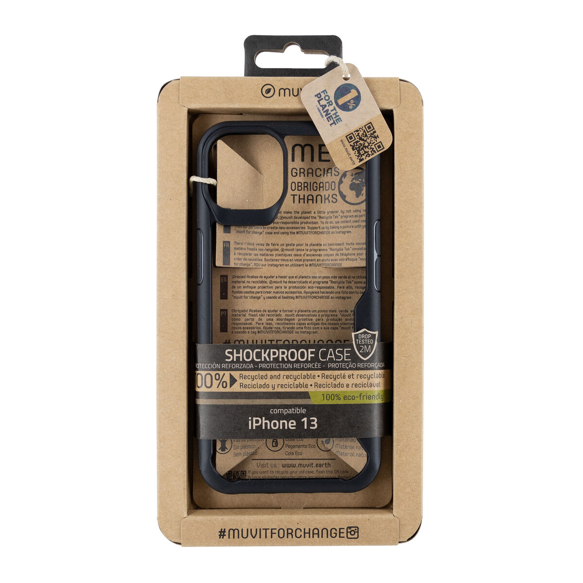 Image de Protection pour téléphone portable Muvit for Change iPhone 13 iPhone 13