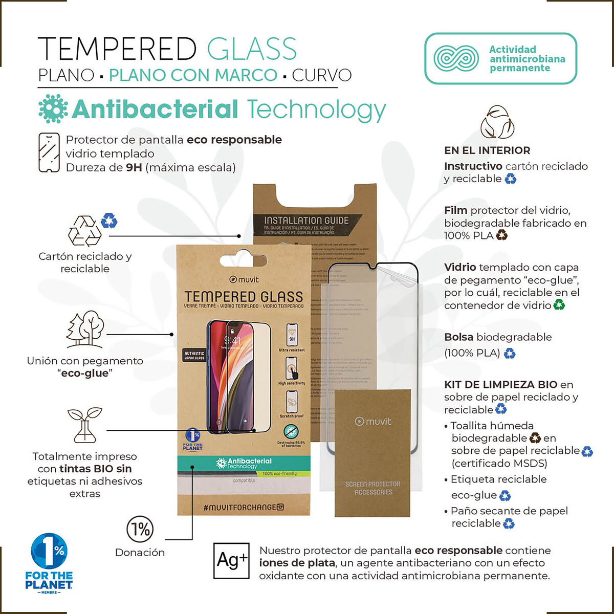 Image de Mobile Screen Protector Muvit for Change