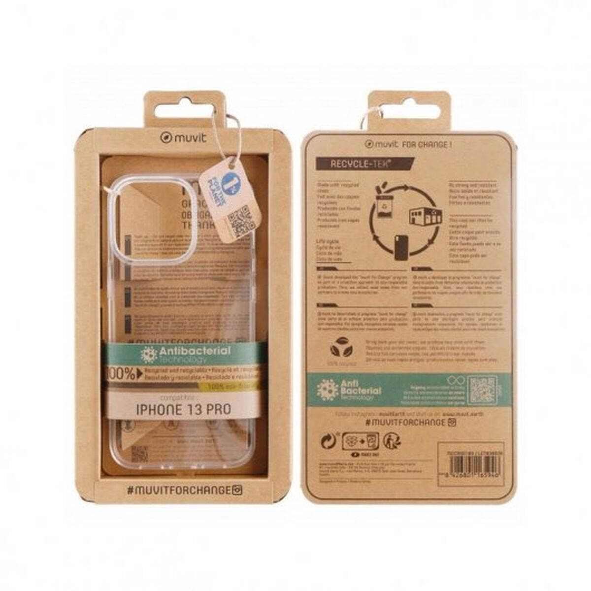 Obrazek Mobile cover Muvit iPhone 13 Pro Transparent iPhone 13 Pro