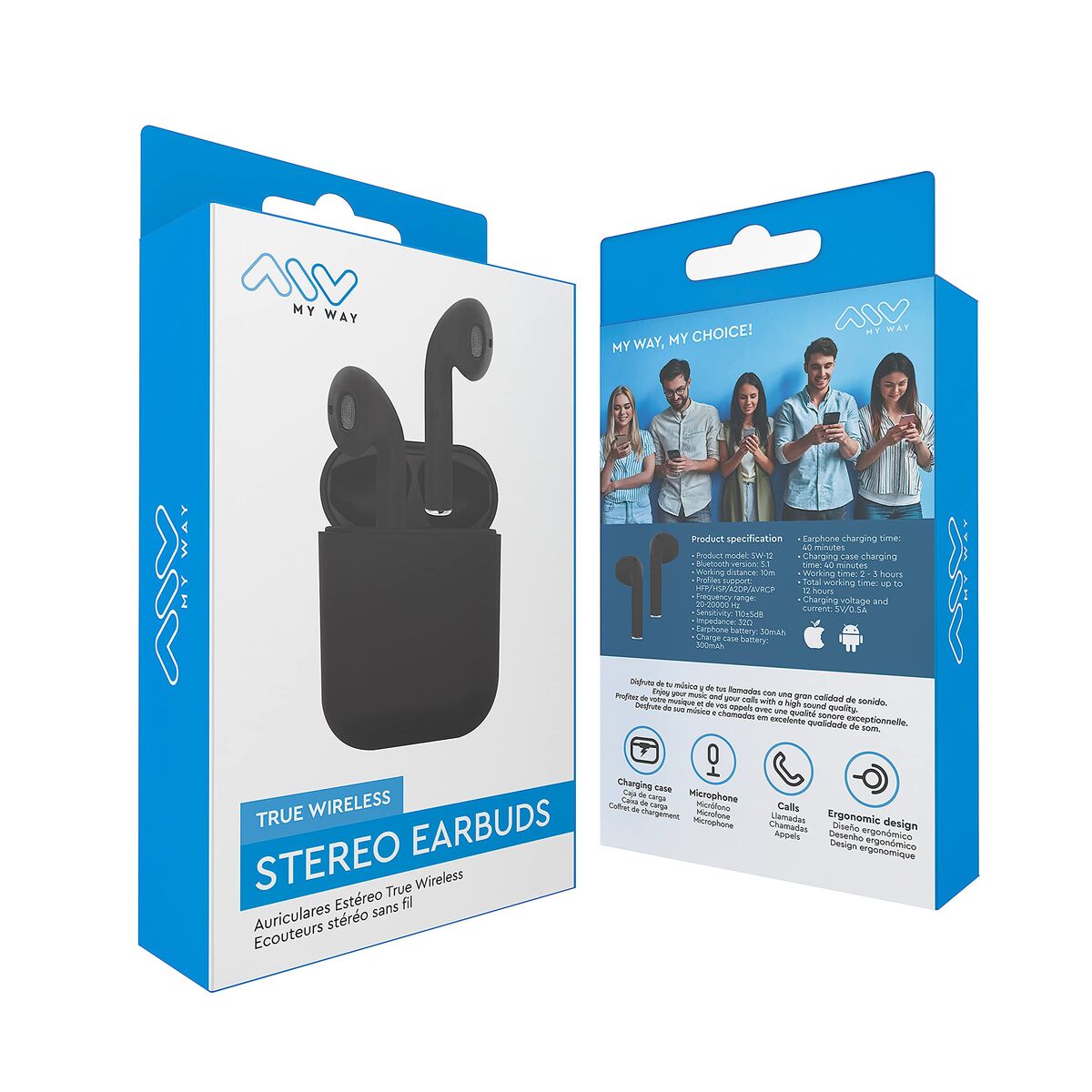 Bild von Headphones Myway Black