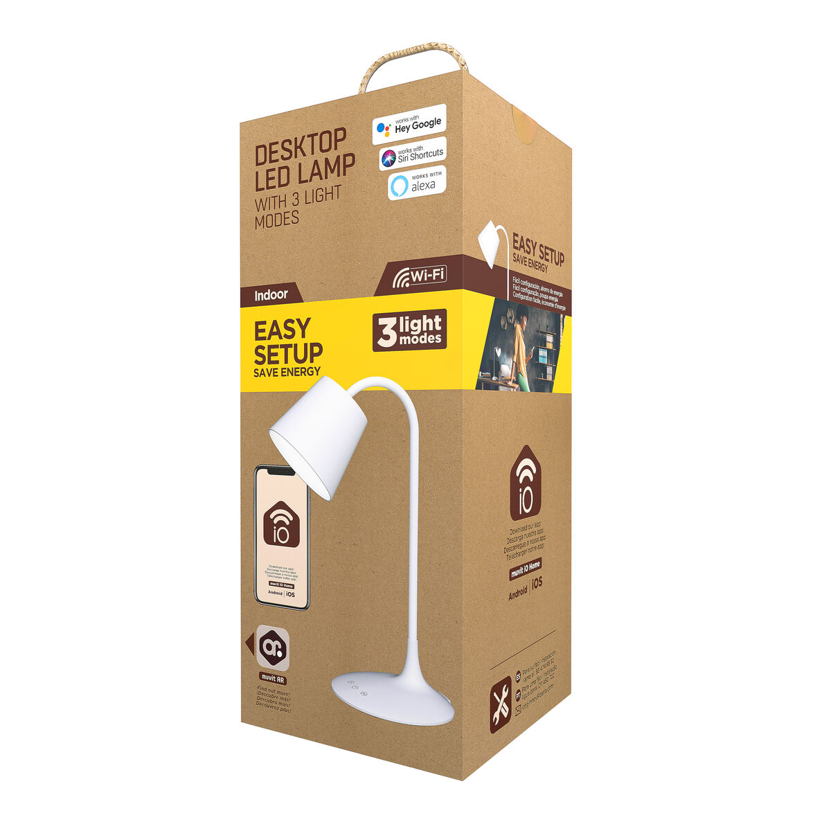 Desk lamp Muvit MIOLAMP004 White 6 W Wi-Fi (1 Unit)