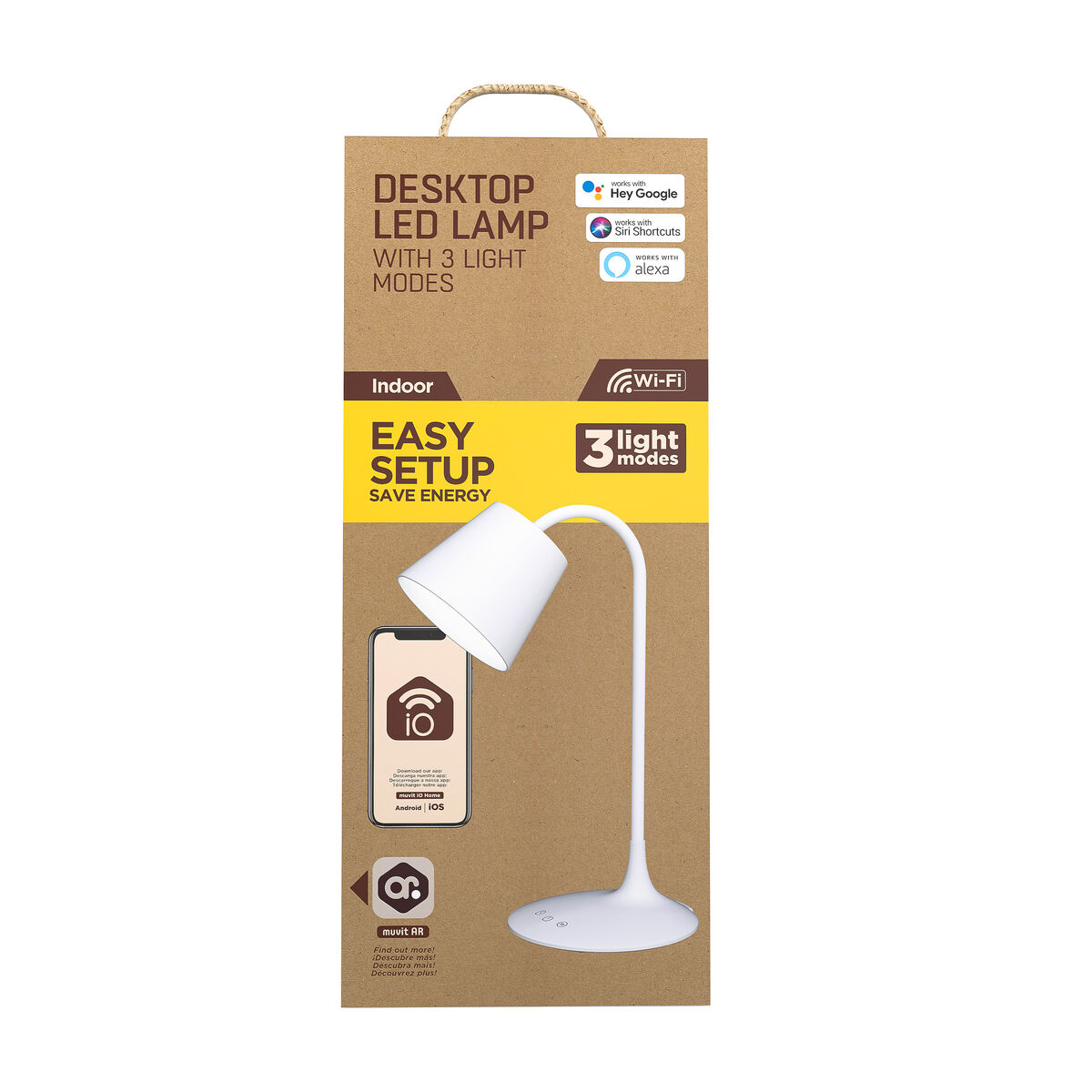 Desk lamp Muvit MIOLAMP004 White 6 W Wi-Fi (1 Unit)
