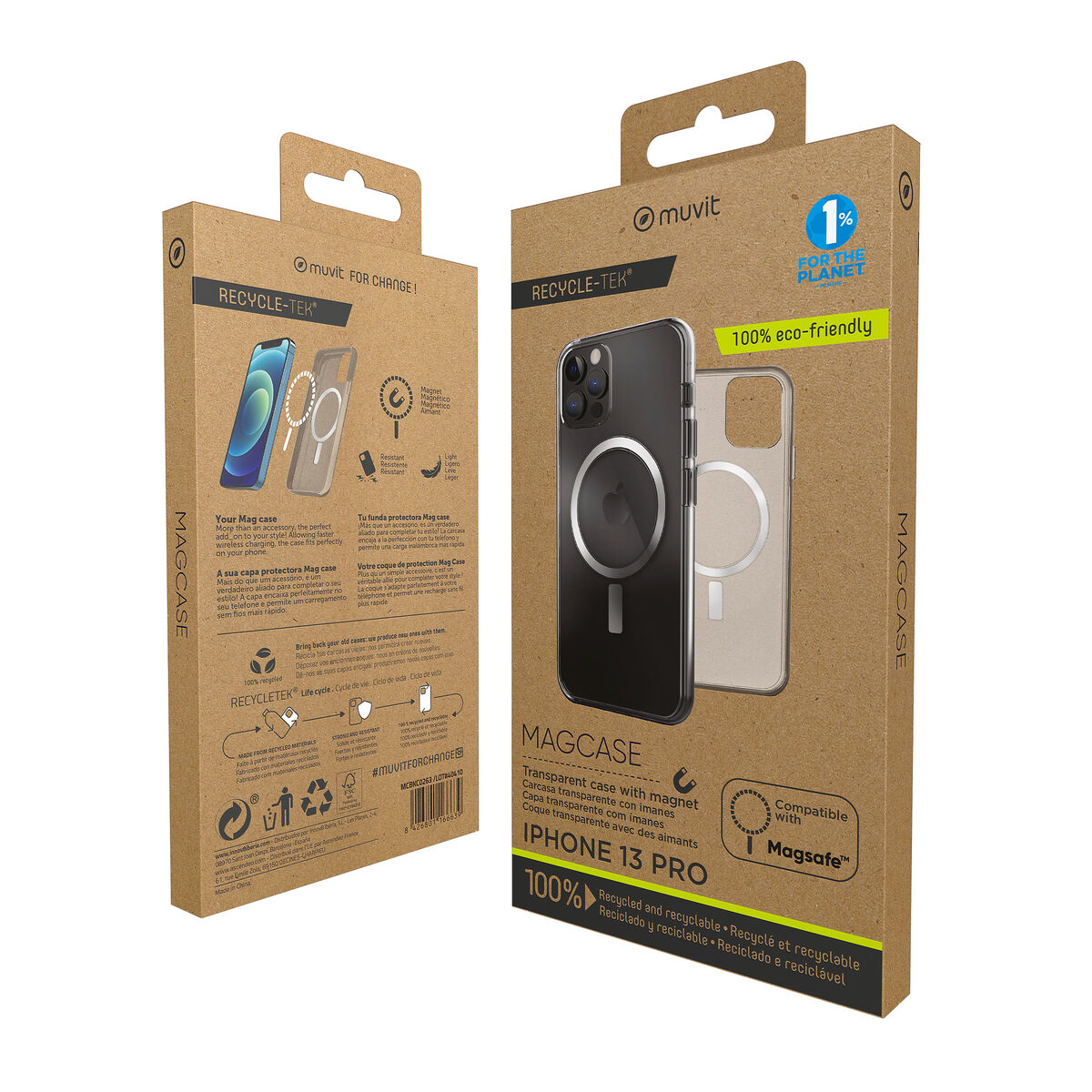 Image de Protection pour téléphone portable Muvit for Change iPhone 13 Pro Magnétique
