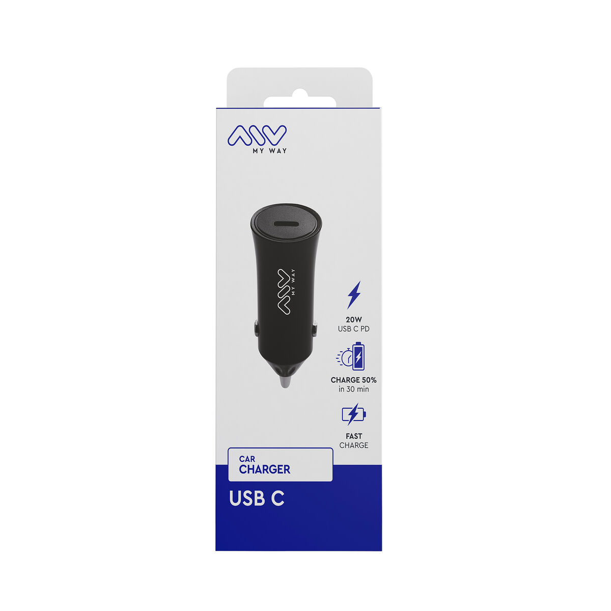 Picture of Car Charger Myway Black 20 W