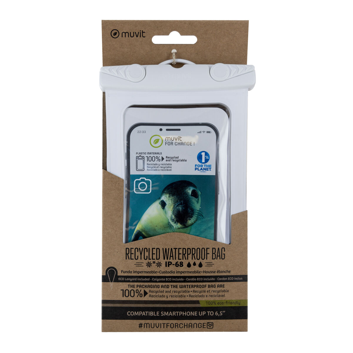 Picture of Waterproof case Muvit for Change White Universal 6,5" (6,5")