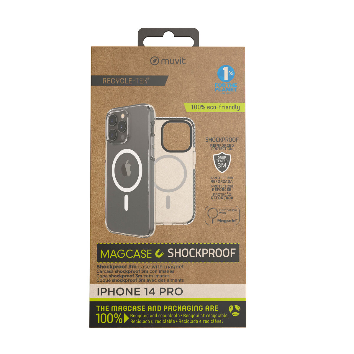 Image de Protection pour téléphone portable Muvit for Change iPhone 14 Pro Magnétique