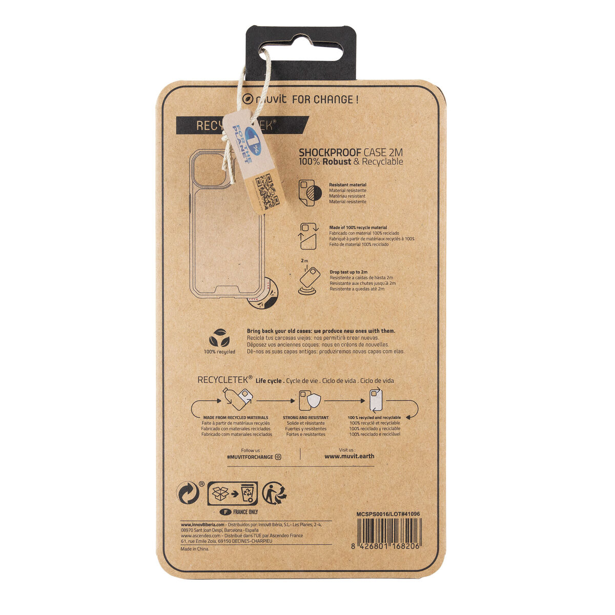 Image de Protection pour téléphone portable Muvit for Change iPhone 14 Plus