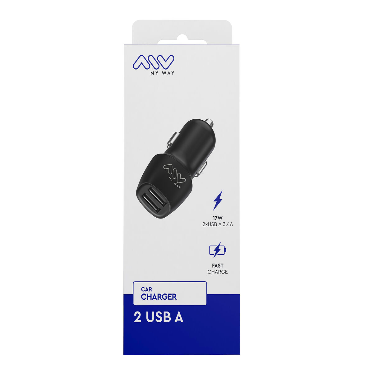 Picture of Car Charger Myway Black 15 W