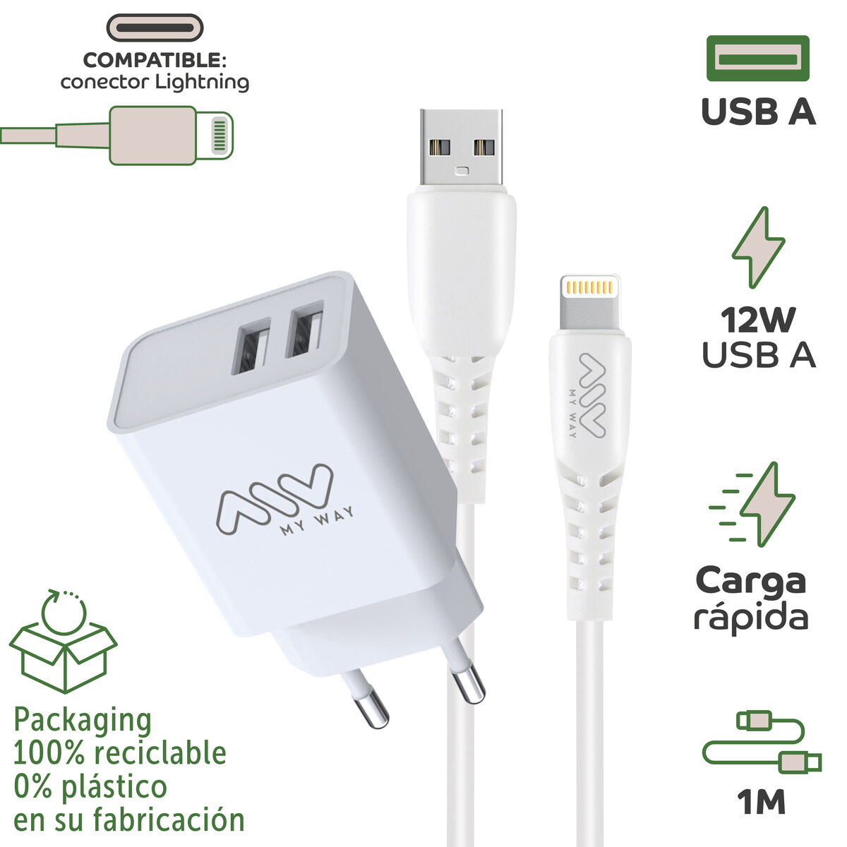 Picture of Wall Charger Myway White