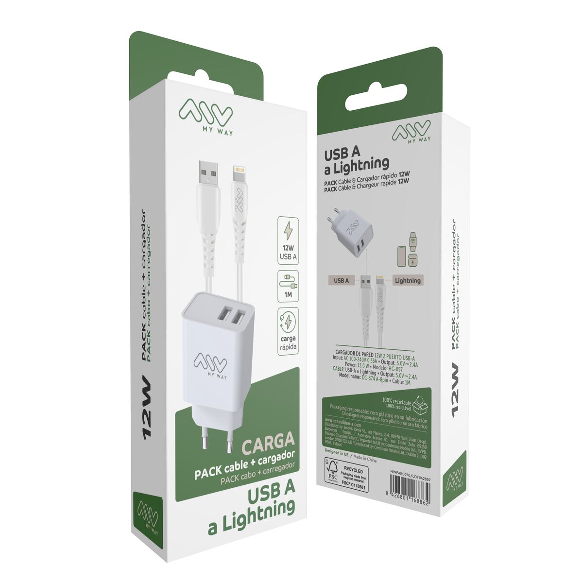 Picture of Wall Charger Myway White