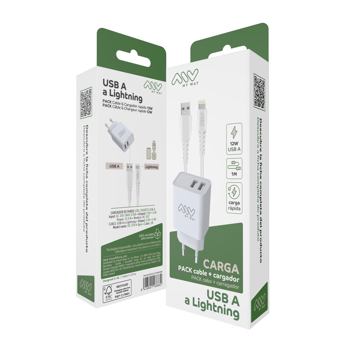 Picture of Wall Charger Myway White