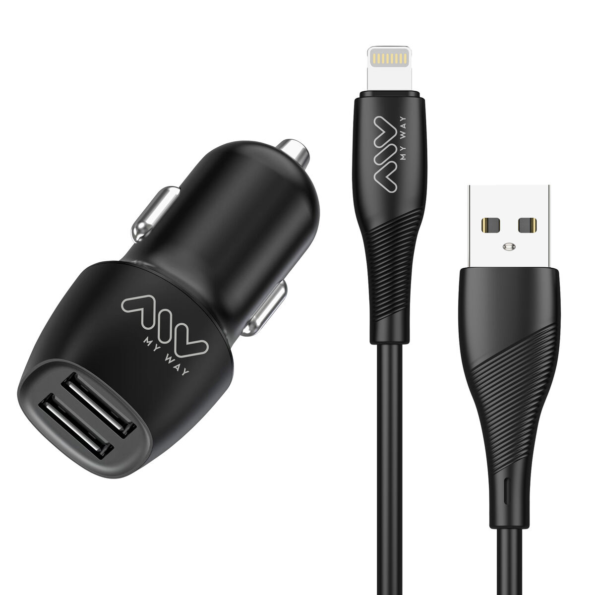 Obrazek Car Charger Myway Black