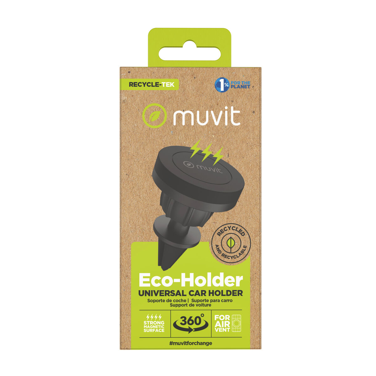 Mobile support Muvit MCCHL0001 Black