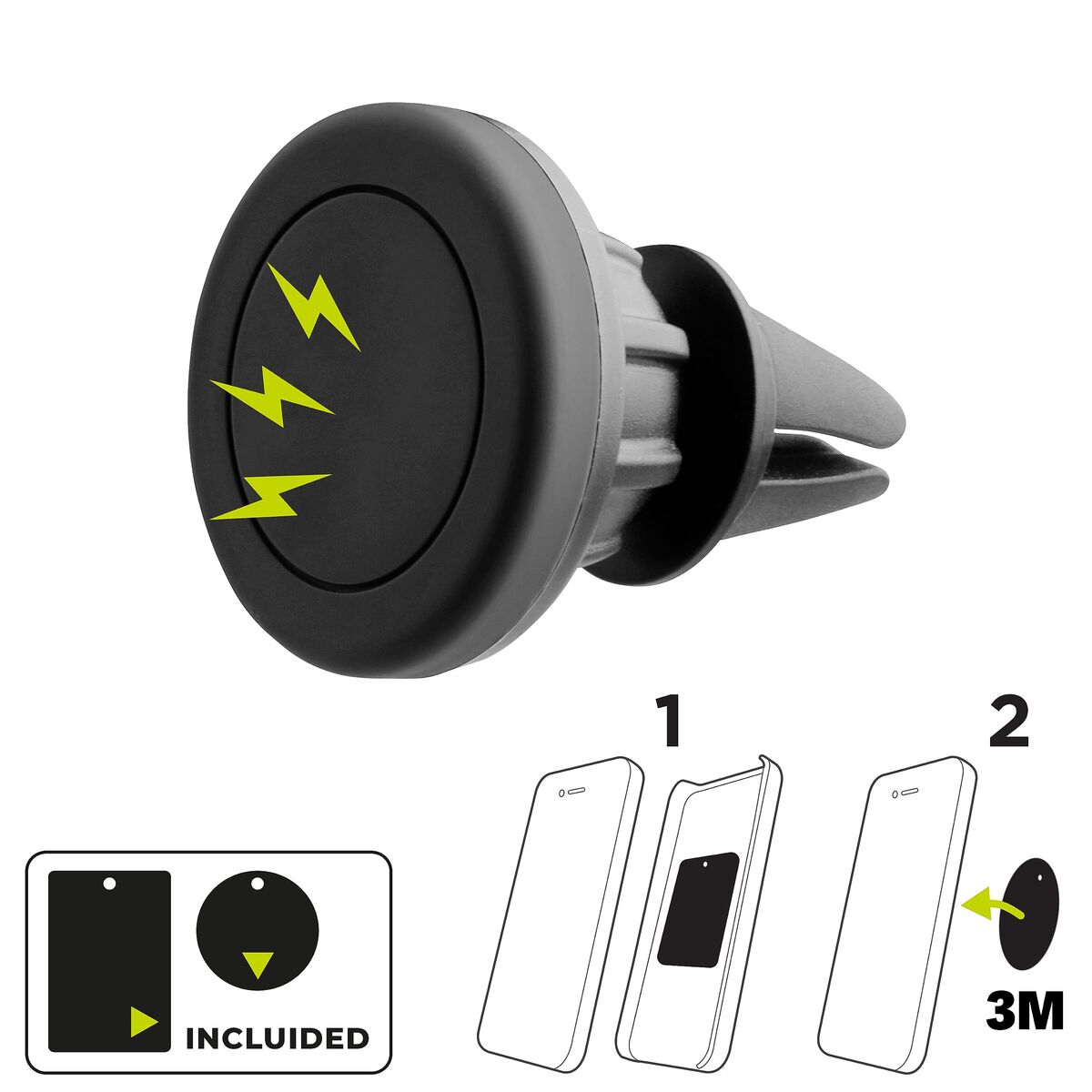 Mobile support Muvit MCCHL0001 Black