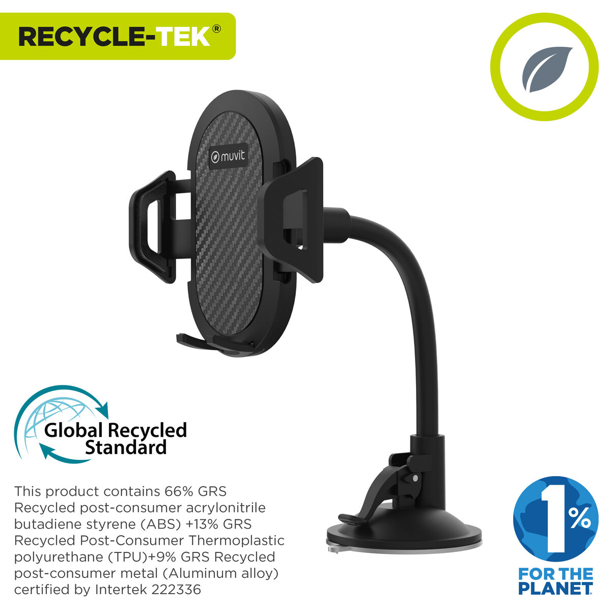 Car Mount Muvit Black 7"