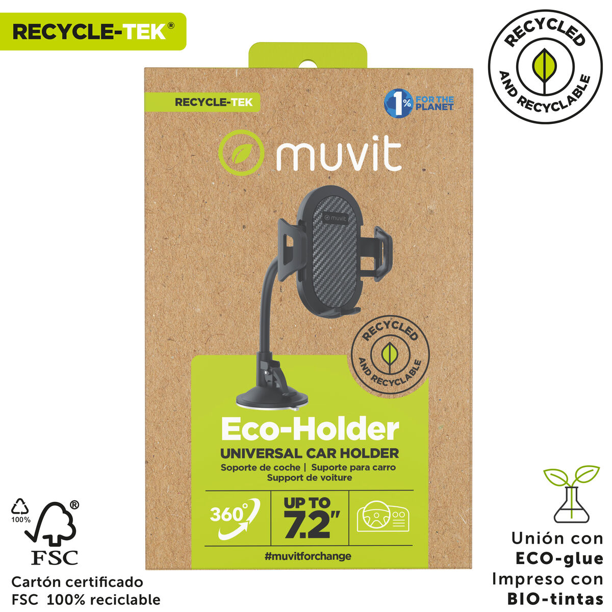 Car Mount Muvit Black 7"